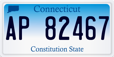 CT license plate AP82467