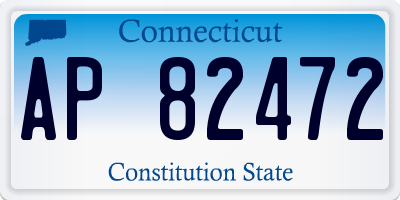 CT license plate AP82472