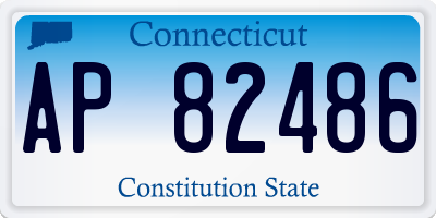 CT license plate AP82486