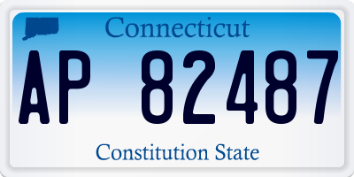 CT license plate AP82487