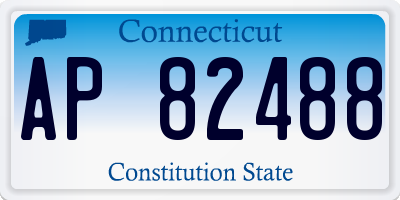 CT license plate AP82488