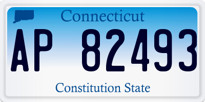 CT license plate AP82493