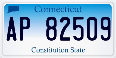 CT license plate AP82509