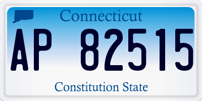 CT license plate AP82515