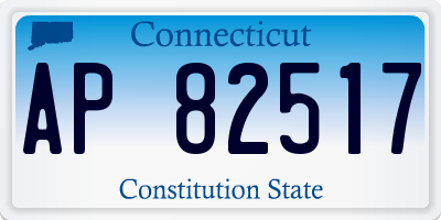 CT license plate AP82517