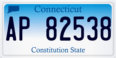CT license plate AP82538