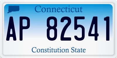 CT license plate AP82541