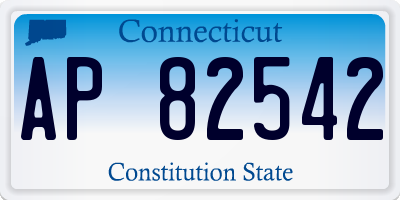 CT license plate AP82542