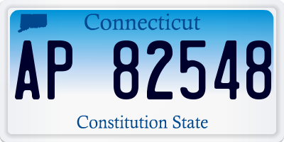 CT license plate AP82548