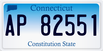 CT license plate AP82551