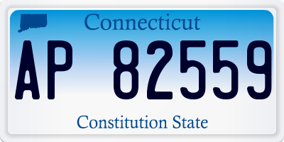 CT license plate AP82559