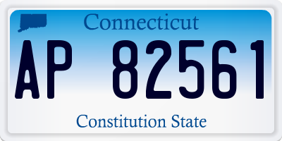 CT license plate AP82561