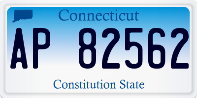CT license plate AP82562