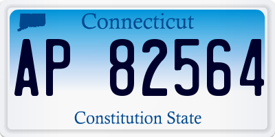CT license plate AP82564
