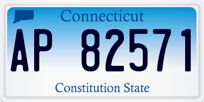 CT license plate AP82571