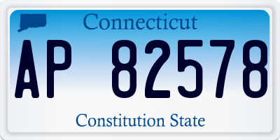 CT license plate AP82578