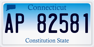 CT license plate AP82581