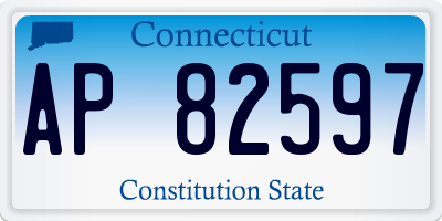 CT license plate AP82597