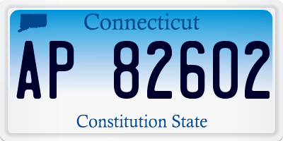 CT license plate AP82602