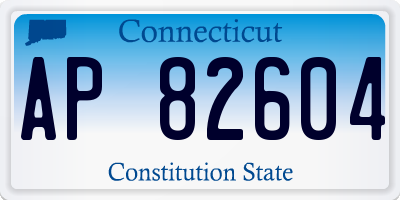 CT license plate AP82604