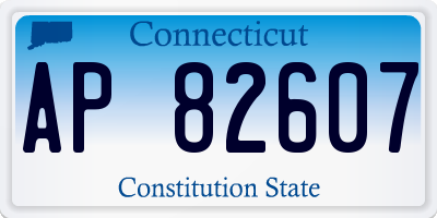 CT license plate AP82607