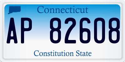 CT license plate AP82608
