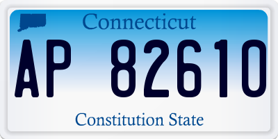 CT license plate AP82610