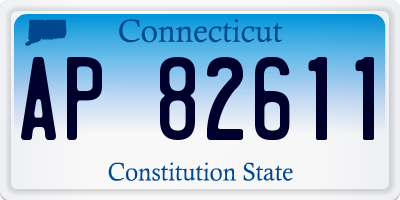 CT license plate AP82611