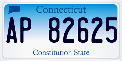 CT license plate AP82625