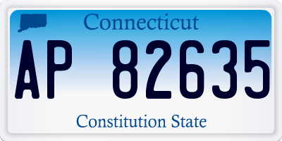 CT license plate AP82635