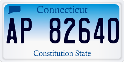 CT license plate AP82640