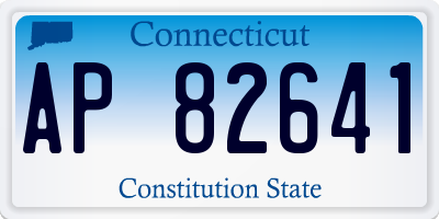 CT license plate AP82641