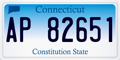 CT license plate AP82651
