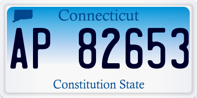 CT license plate AP82653