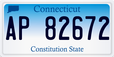 CT license plate AP82672