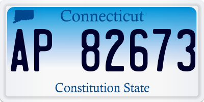 CT license plate AP82673