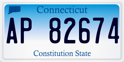 CT license plate AP82674