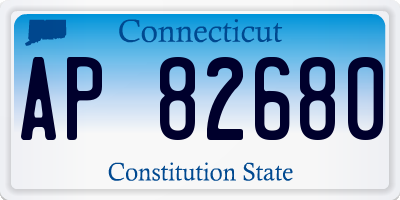 CT license plate AP82680