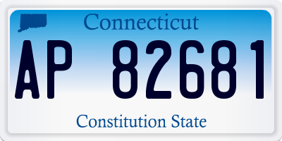 CT license plate AP82681