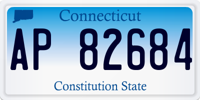 CT license plate AP82684