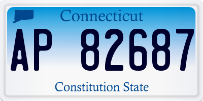 CT license plate AP82687