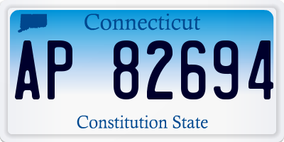 CT license plate AP82694