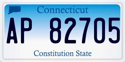 CT license plate AP82705