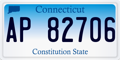 CT license plate AP82706