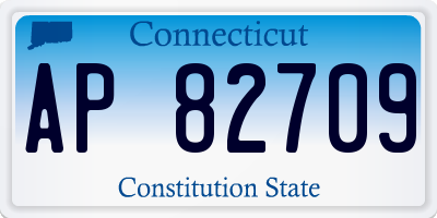 CT license plate AP82709