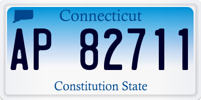 CT license plate AP82711