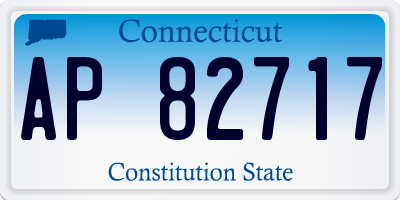 CT license plate AP82717