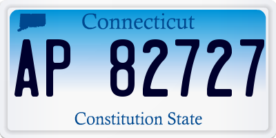 CT license plate AP82727