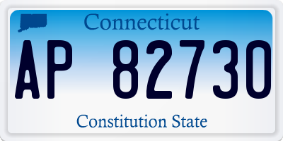 CT license plate AP82730