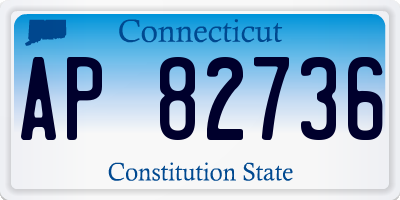 CT license plate AP82736